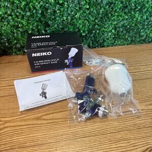 NIB 31207a Hvlp Mini Gravity Feed Air Spray Paint Gun 1.0 Mm Nozzle Size 125 Cc